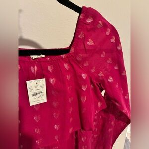 NWT** Crewcuts Fuchsia Heart Dress!